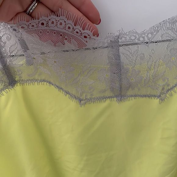 Free people cropped Lacey tank top yellow size s - Picture 2 of 4